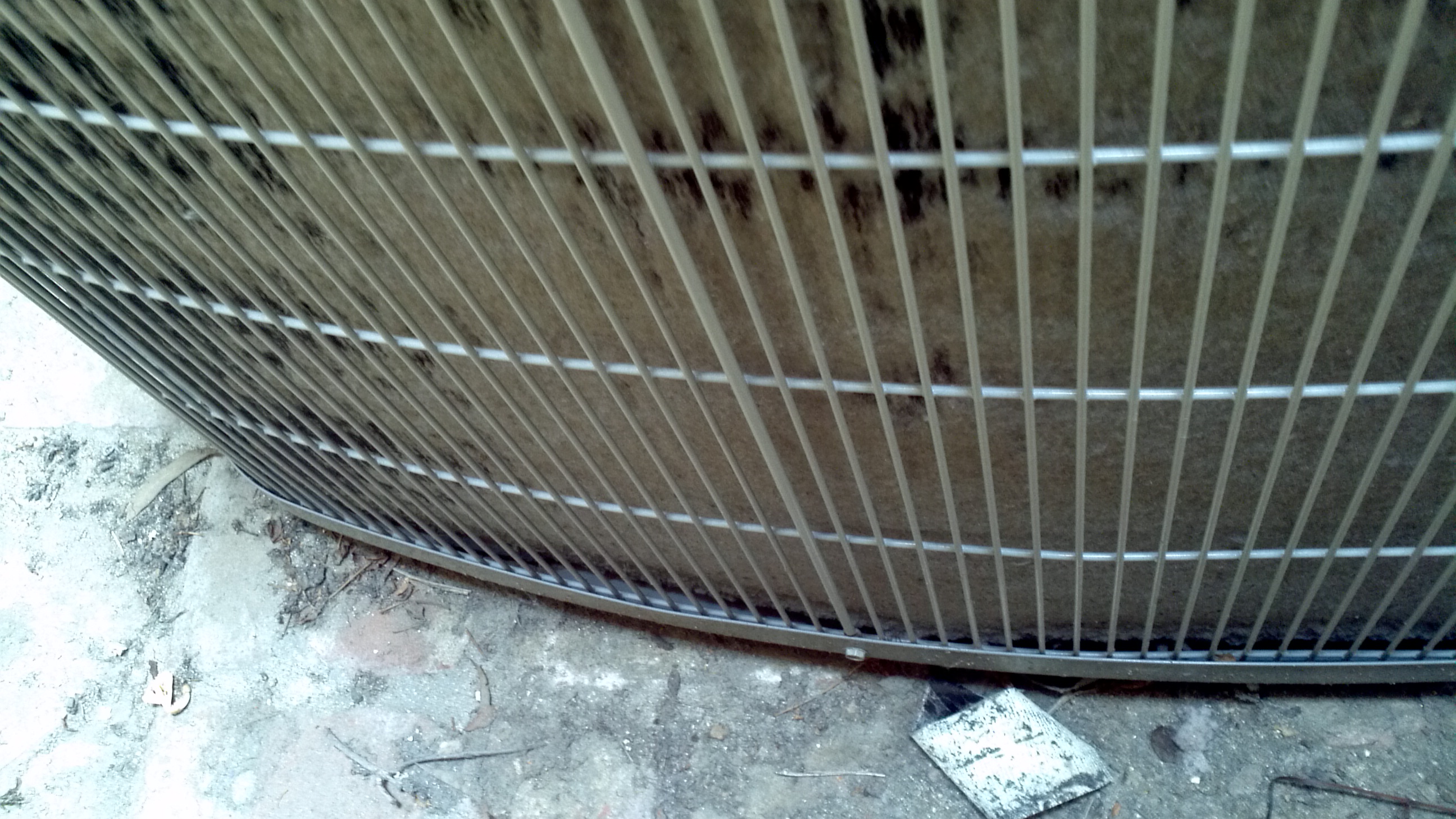 Rice Condenser coil totally blocked 2